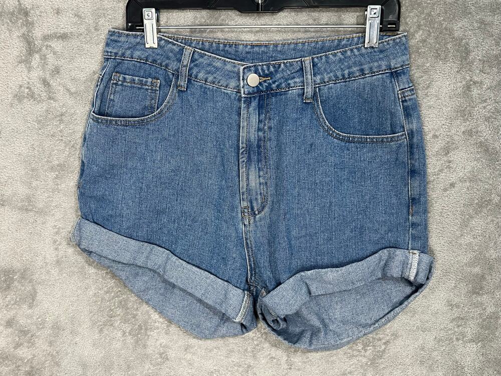 Cider Denim Mom Jean Shorts Size Large High Rise Summer Beachy Vacation